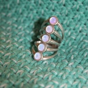 Opal + Silver Lucky Brand Ring NWOT